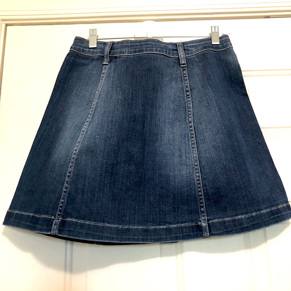 Cello Denim Jeans Button Front Skirt - Picture 2 of 7